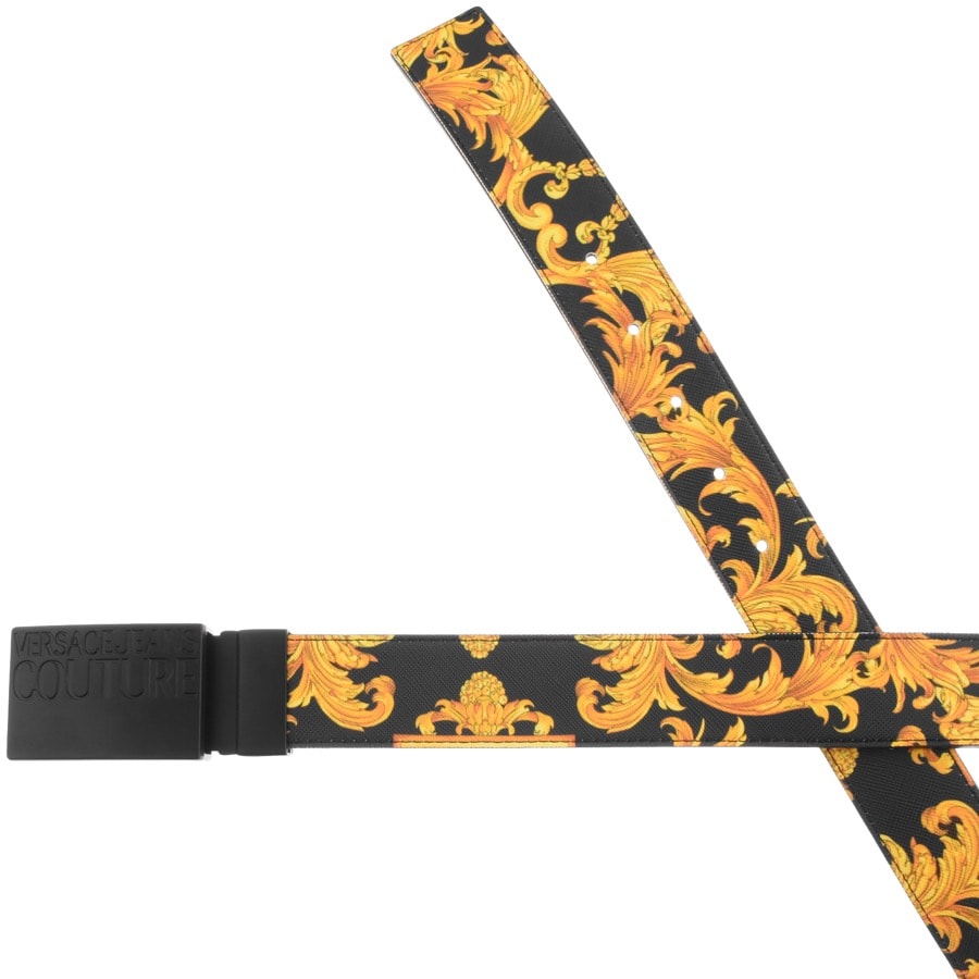 Alternative Image for ProductVersace Jeans Couture Leather Logo Belt Black2